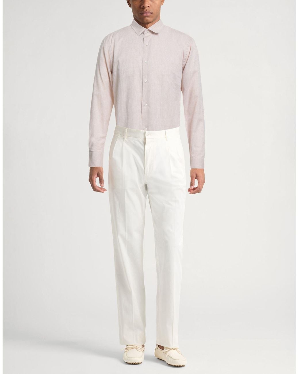 Bagutta White Shirt Linen, Cotton for men