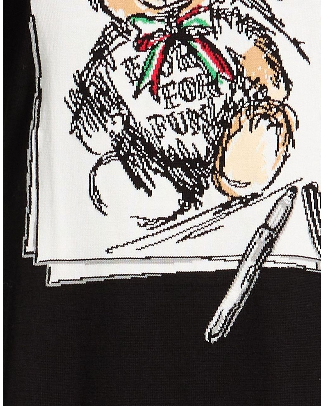 Moschino Black Mini Dress Cotton