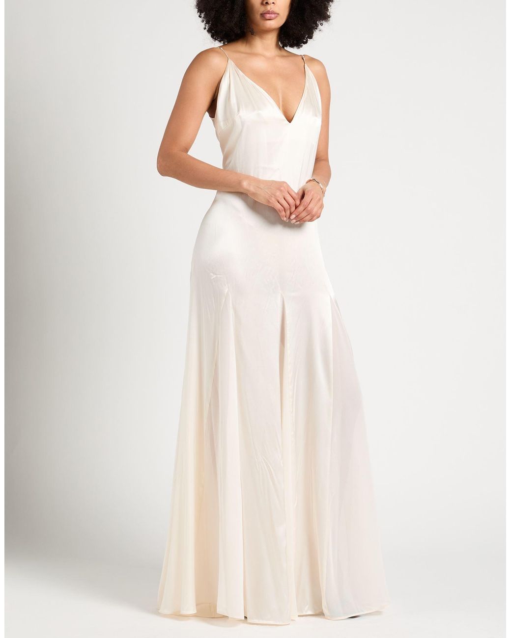 Elisabetta Franchi White Maxi Dresses