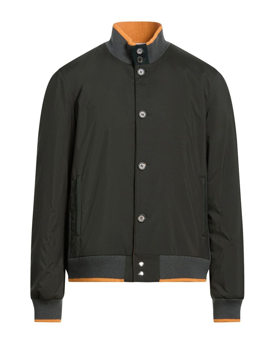 Fedeli Black Military Jacket Polyester for men