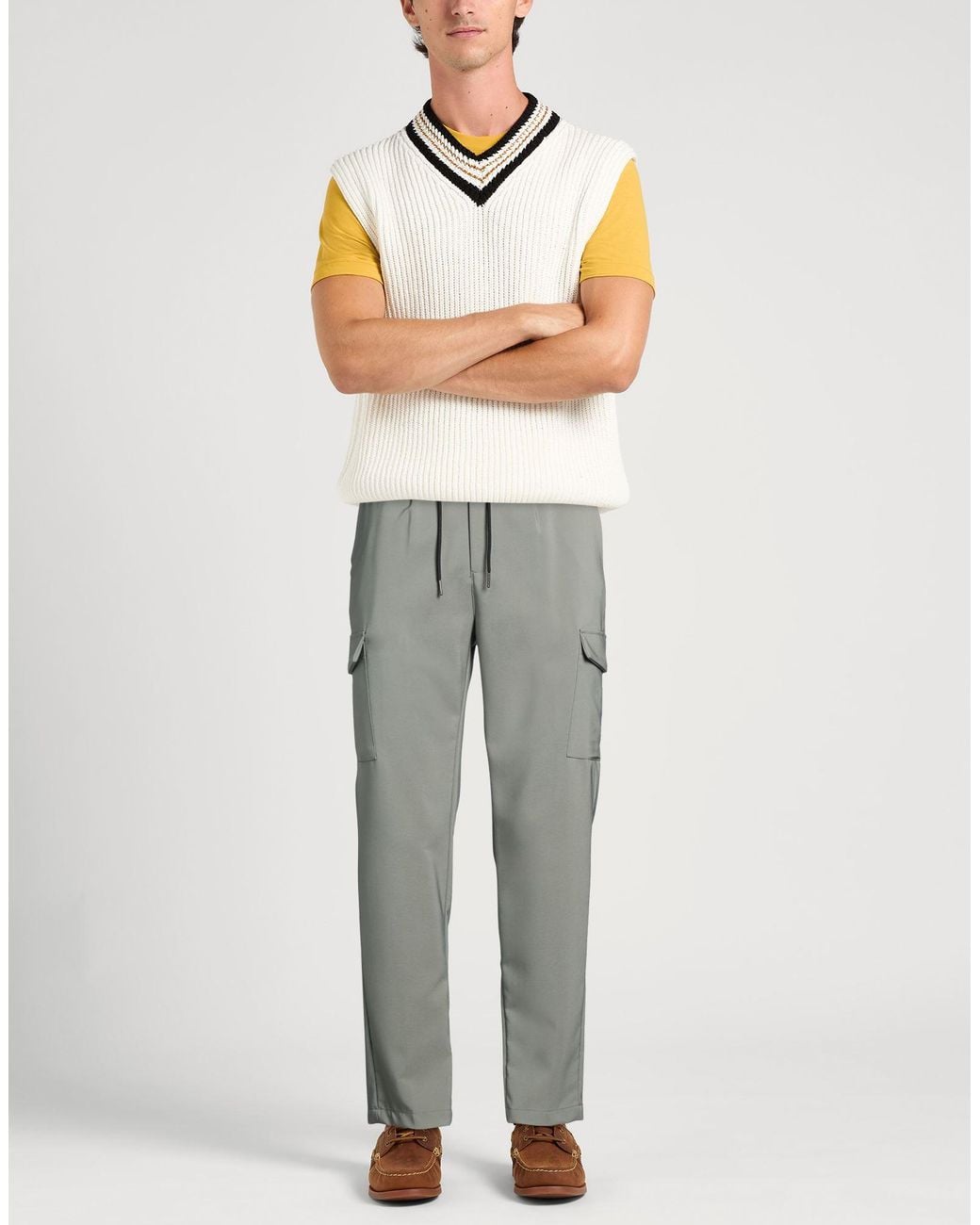 Yes Zee Gray Trouser for men