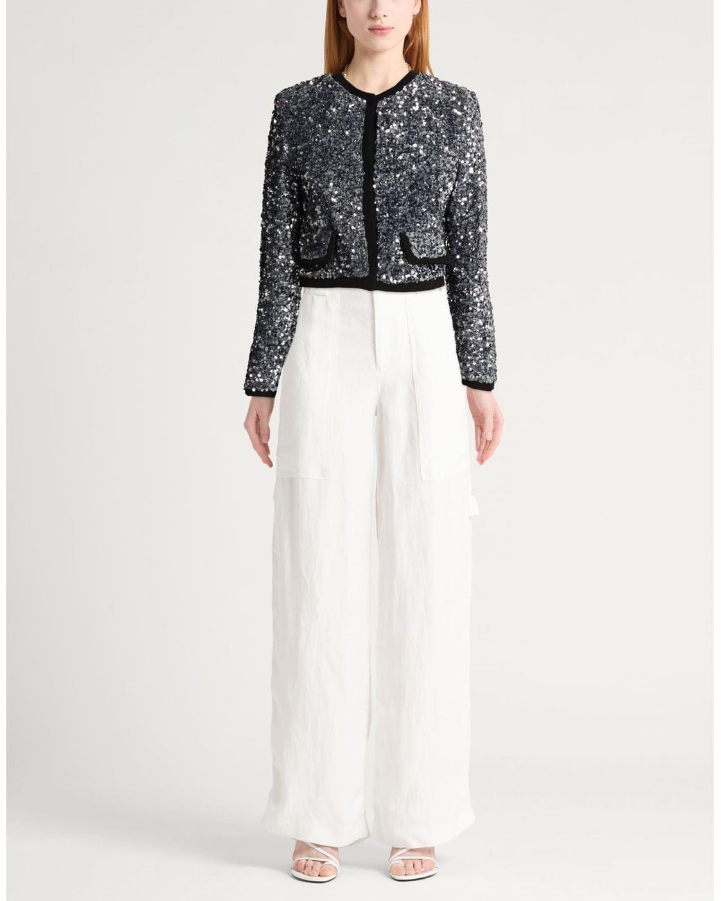 Blumarine Black Jacket Polyester, Elastane
