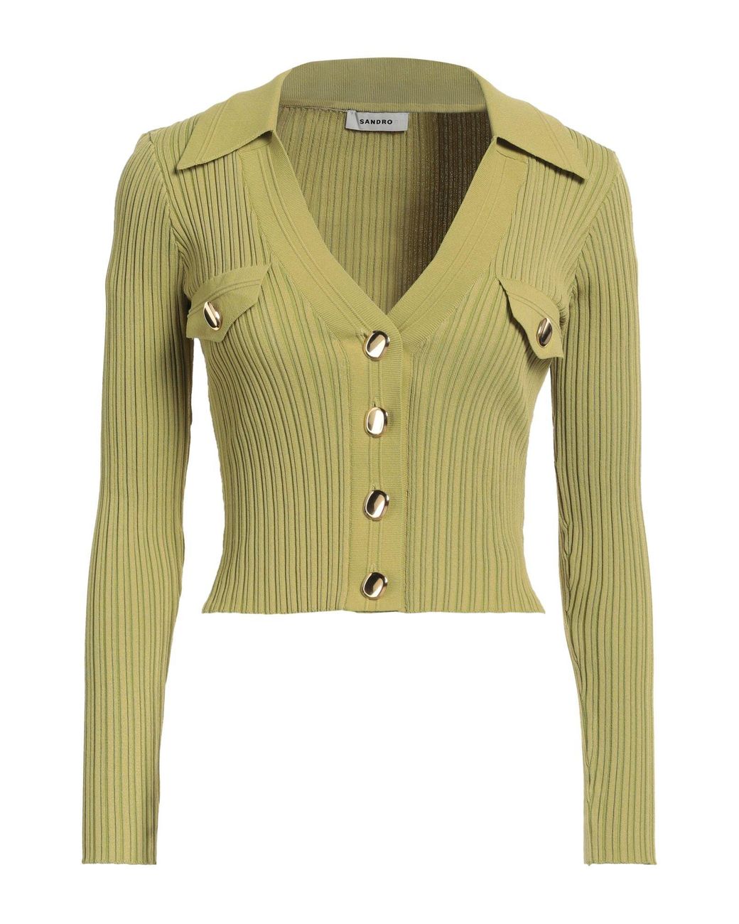 Sandro green cardigan cheap