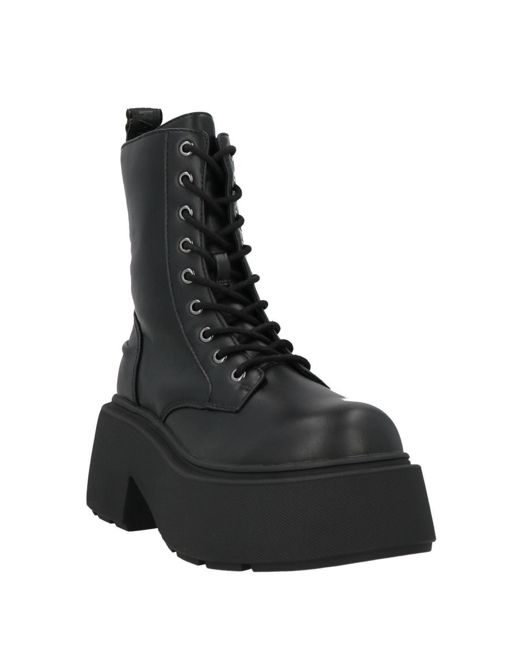 Buffalo Black Ankle Boots Polyester