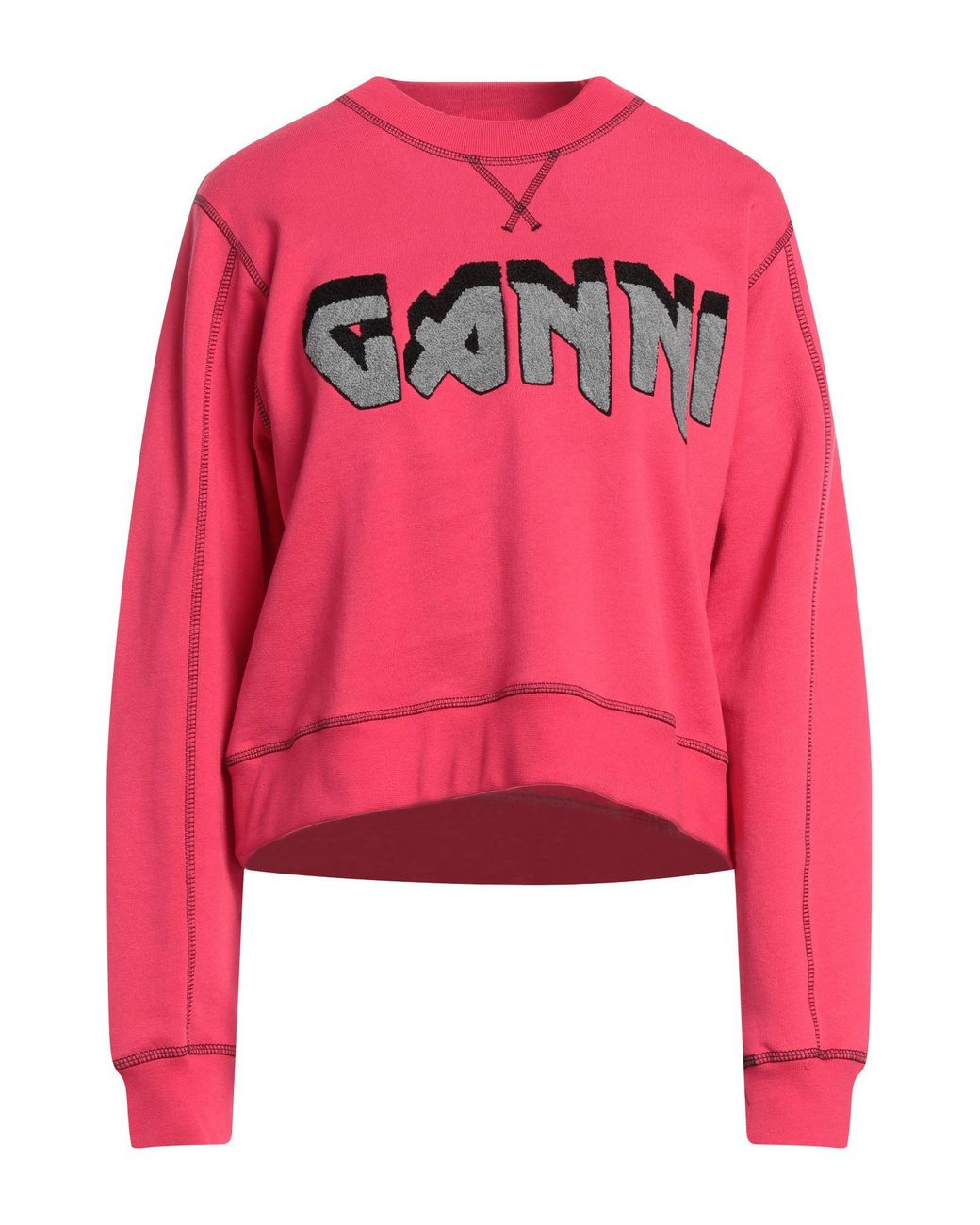 Ganni Pink Sweatshirt