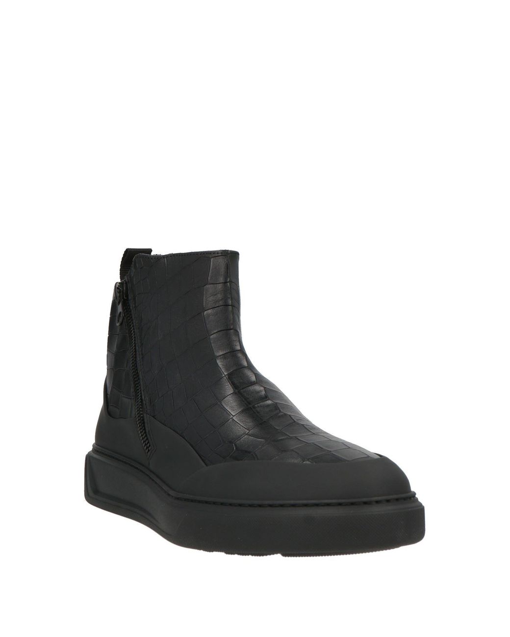 Giovanni Conti Black Ankle Boots for men
