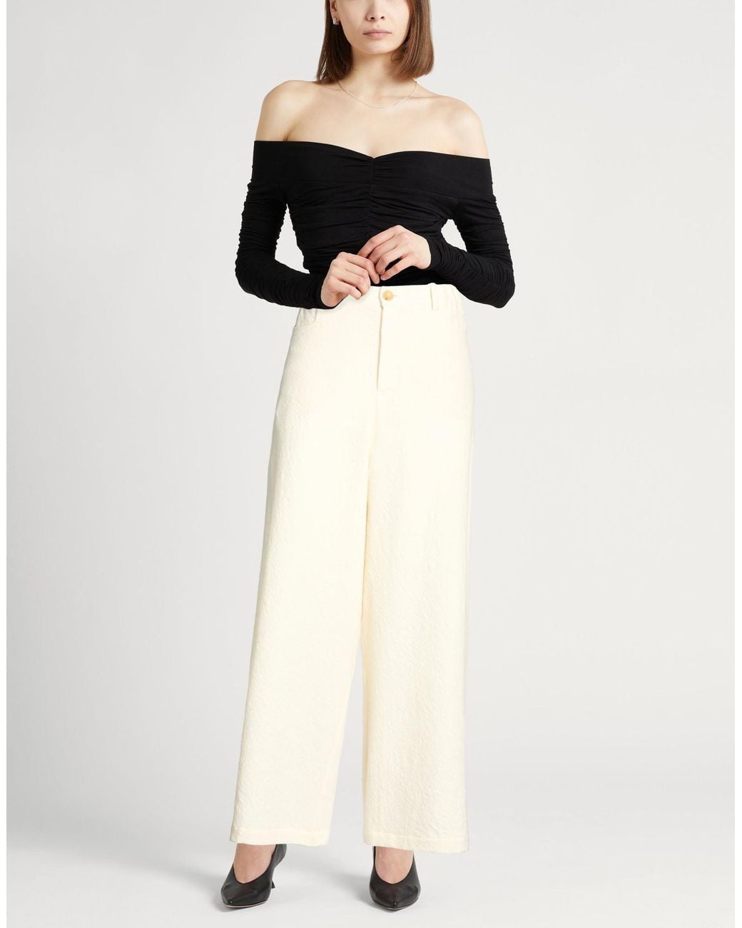 Alysi White Trouser
