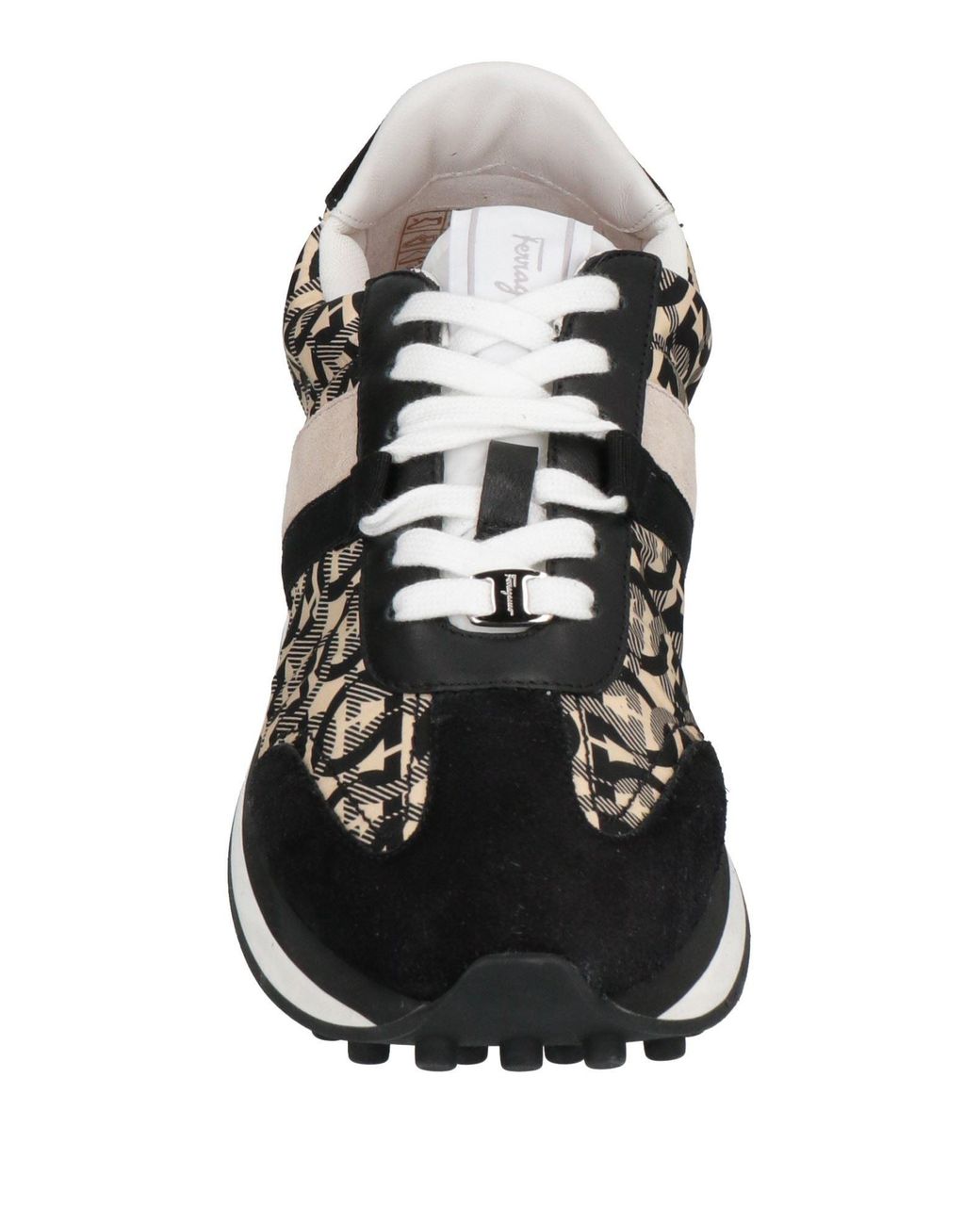Ferragamo Black Monogram Sneakers for men