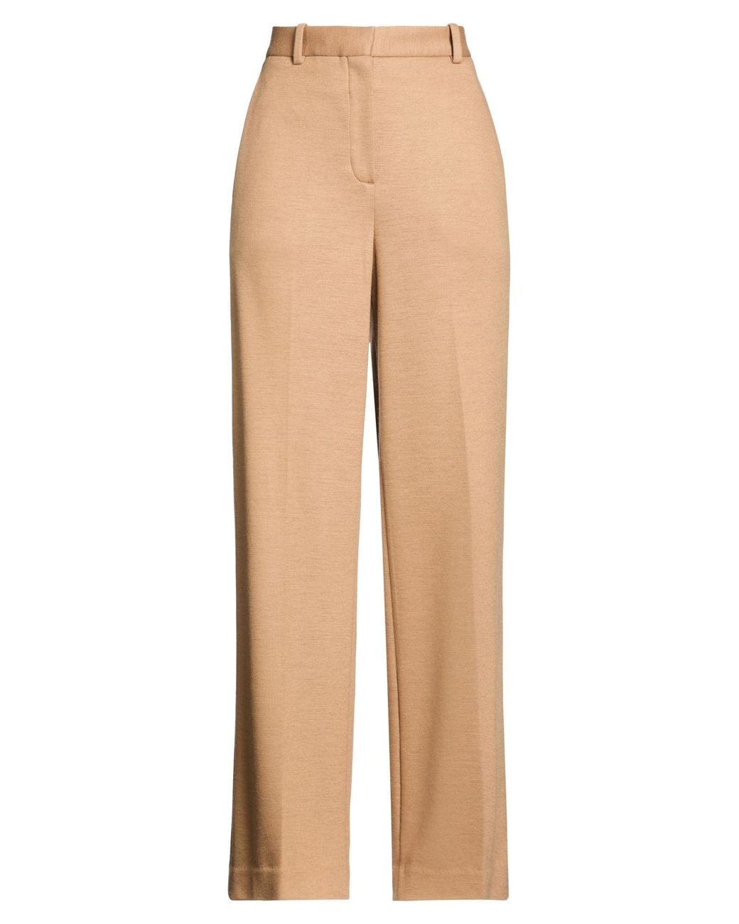 Circolo 1901 Natural Camel Pants Virgin Wool, Cashmere, Polyamide