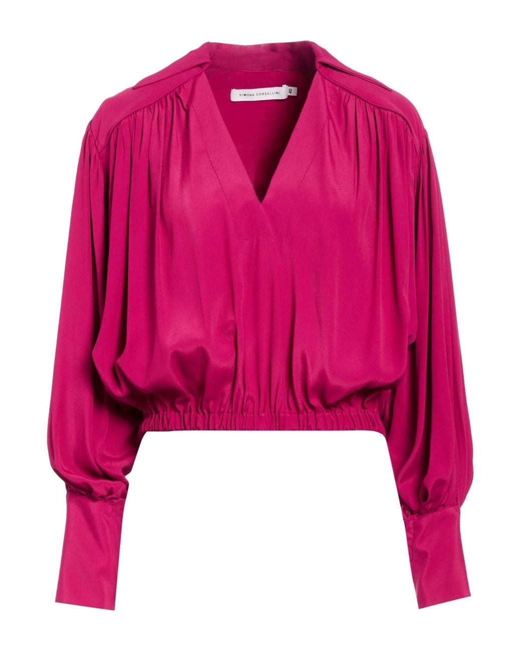SIMONA CORSELLINI Pink Top Acetate, Silk