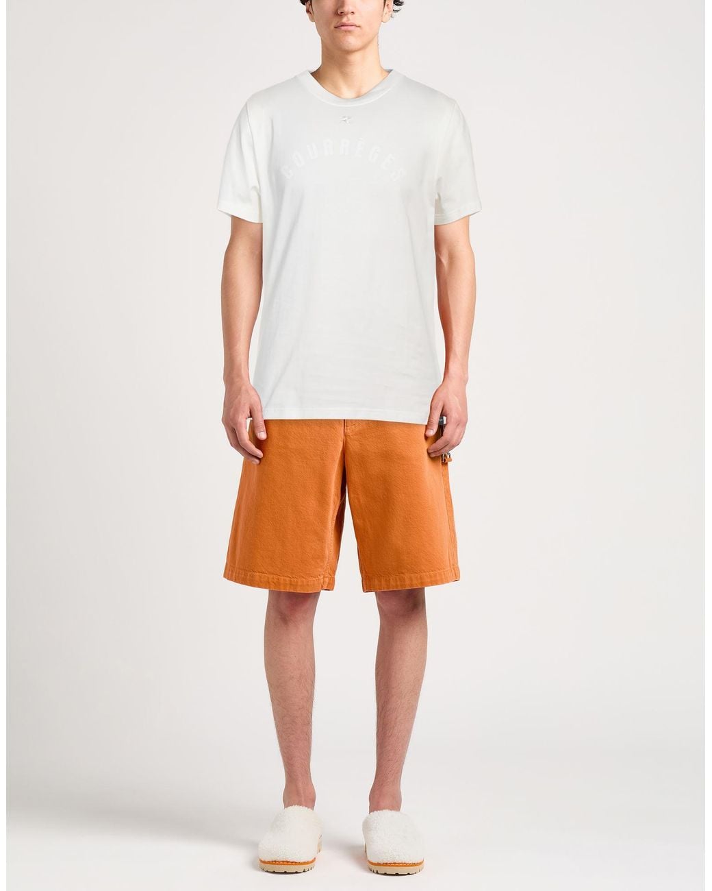 Courreges White T-Shirt Cotton for men