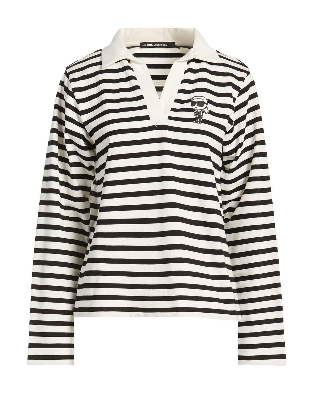 Karl Lagerfeld White Polo Shirt Cotton