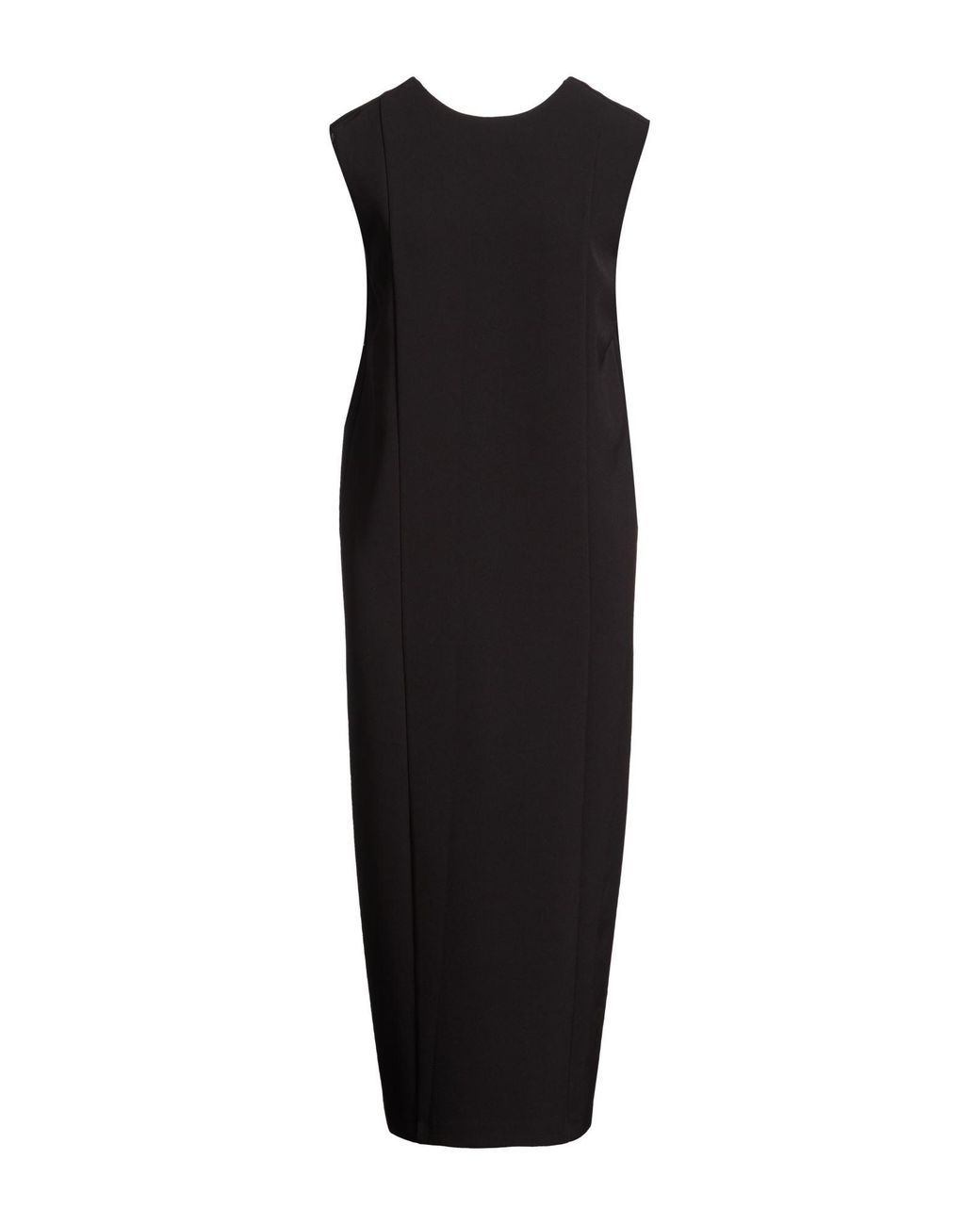 MEIMEIJ Black Midi Dress Polyester, Elastane