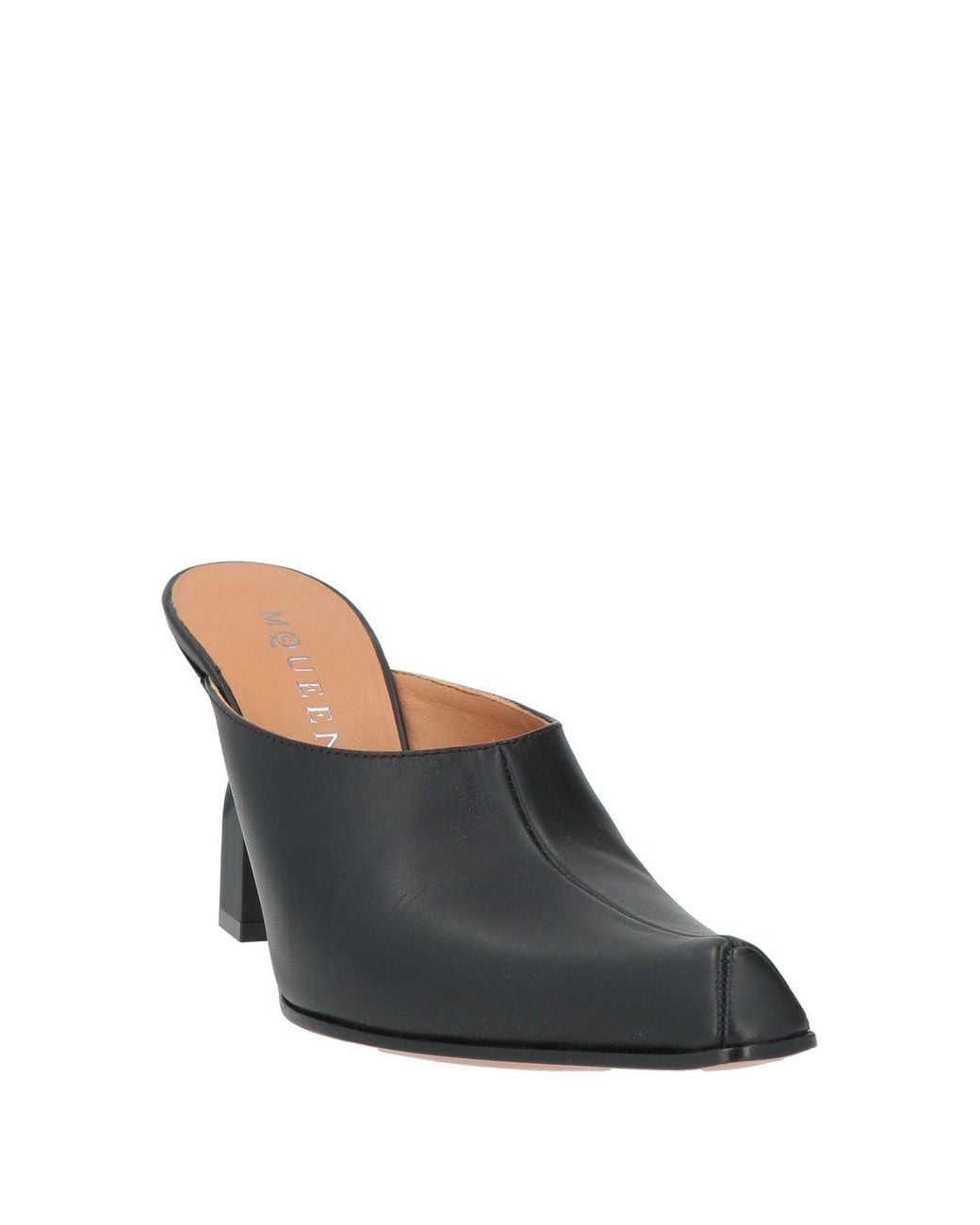 McQueen Black Mules & Clogs