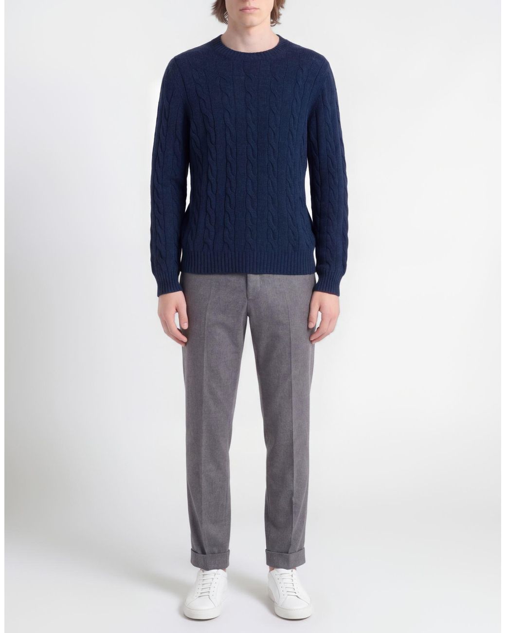 Gran Sasso Blue Sweater Virgin Wool for men