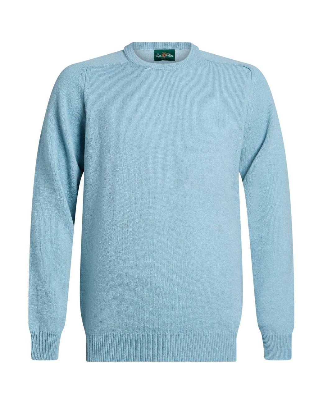 Alan Paine Blue Sweater Wool for men