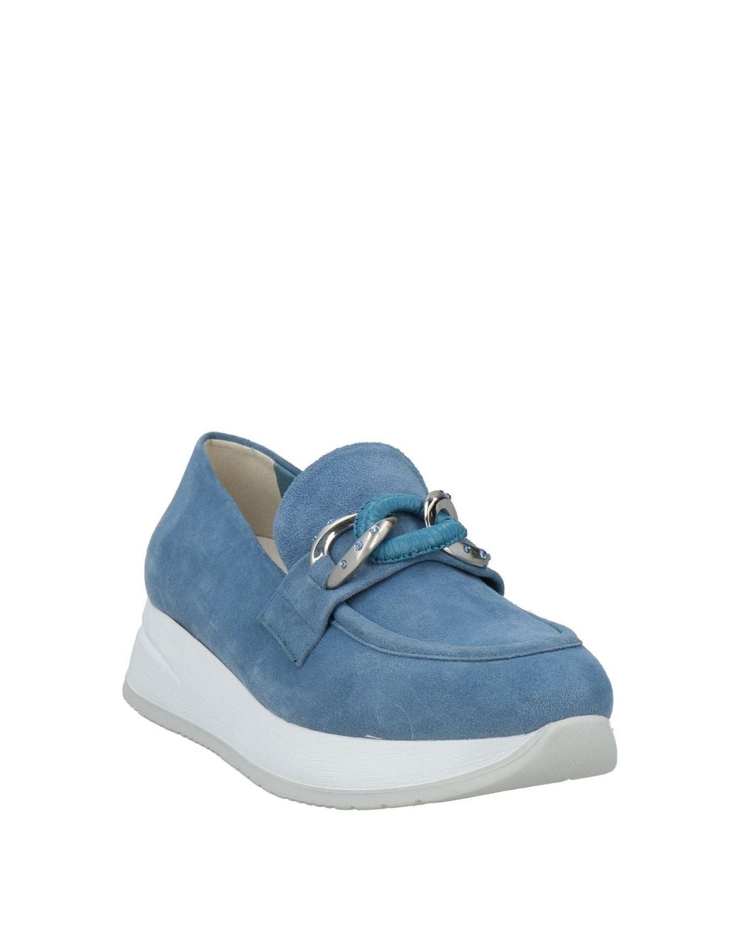 Melluso Blue Slate Loafers Leather
