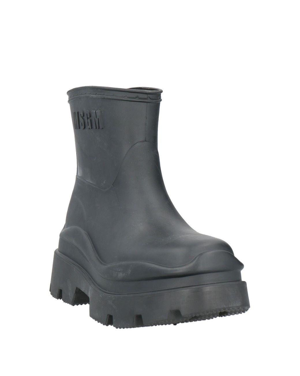 MSGM Gray Ankle Boots