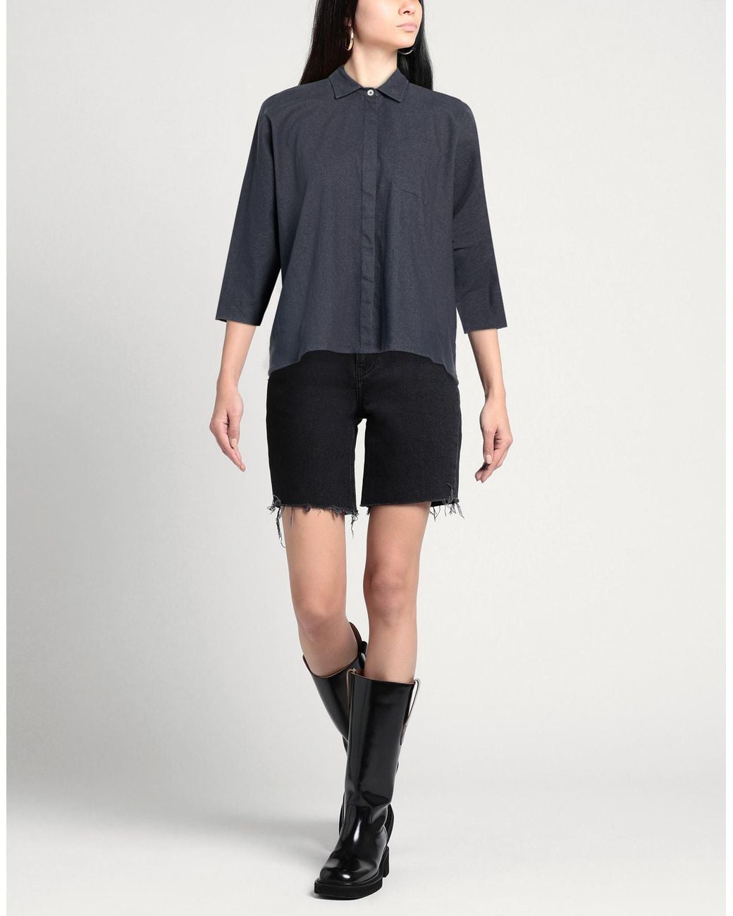 Camicia Jeans di Cruna in Blue