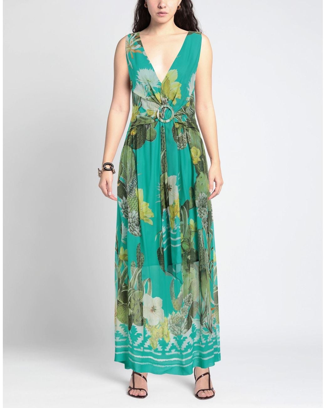 Robe longue Clips en coloris Green