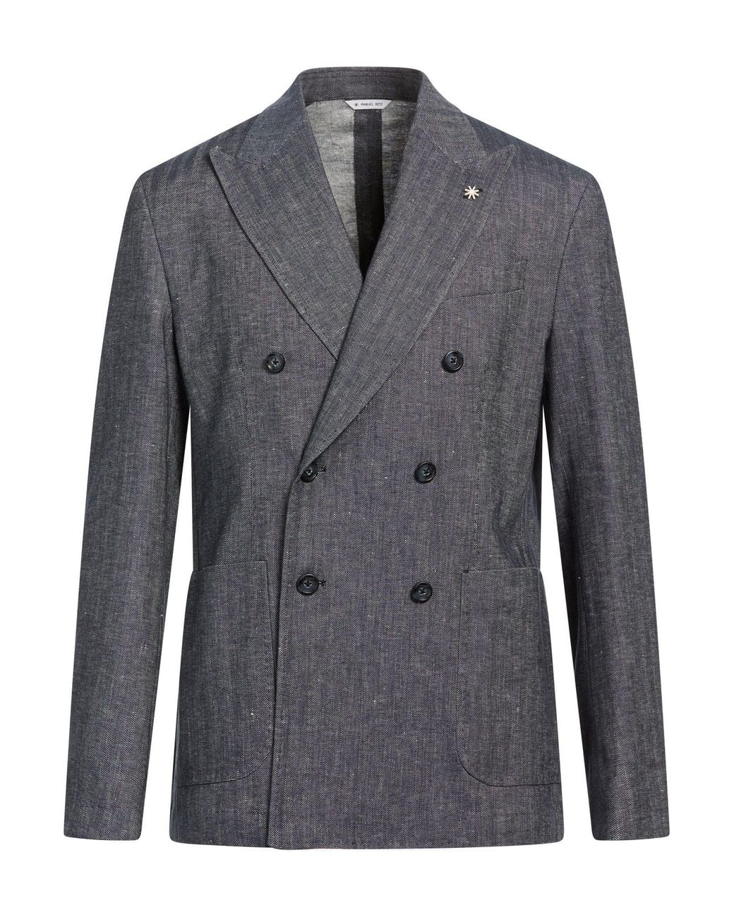Manuel Ritz Gray Blazers for men