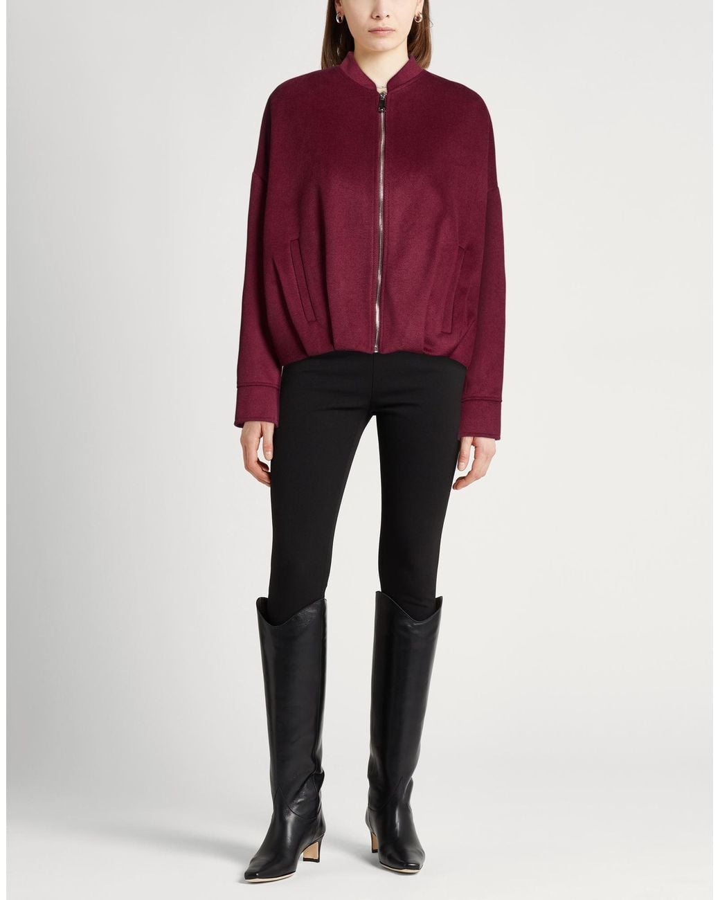 Kaos Red Burgundy Jacket Polyester, Viscose