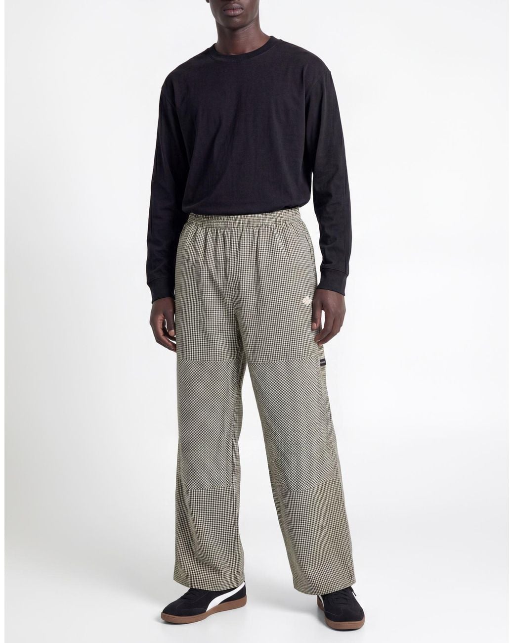 Umbro Gray Pants Polyester, Viscose, Elastane for men