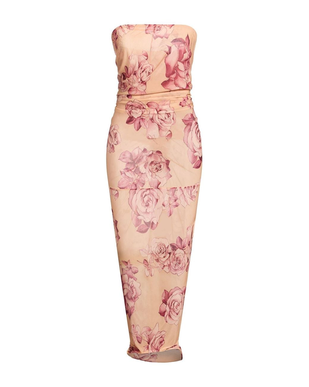 Magda Butrym Pink Sand Maxi Dress Cupro, Elastane