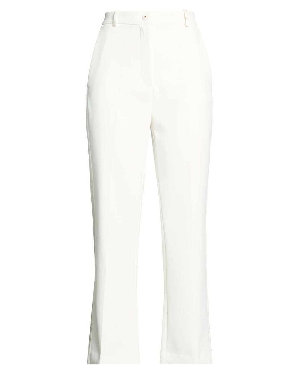 Elisabetta Franchi White Trouser