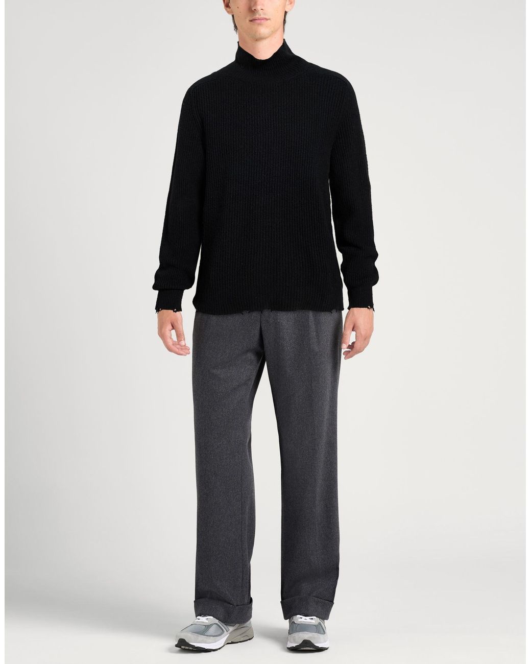 Grifoni Rollkragenpullover in Black für Herren