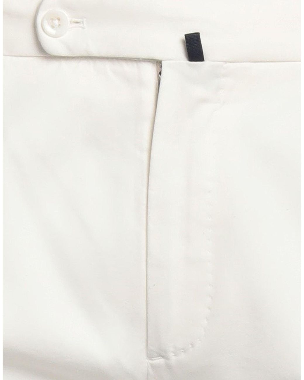 Incotex White Pants Cotton, Lyocell, Elastane for men