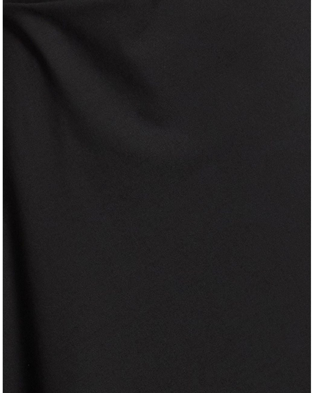SOLOTRE Black Midi Dress Polyester, Virgin Wool, Elastane