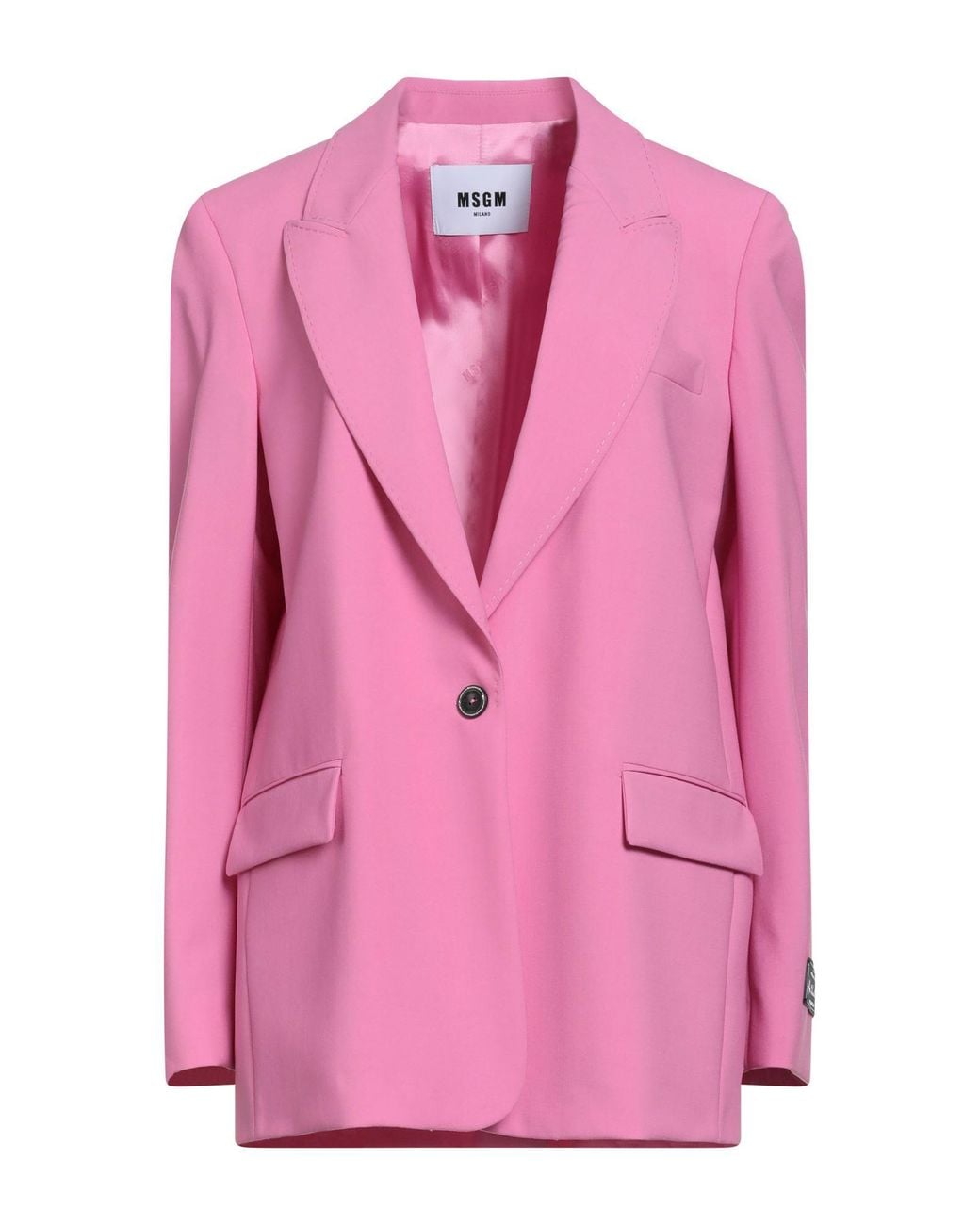 MSGM Pink Fuchsia Blazer Virgin Wool, Elastane