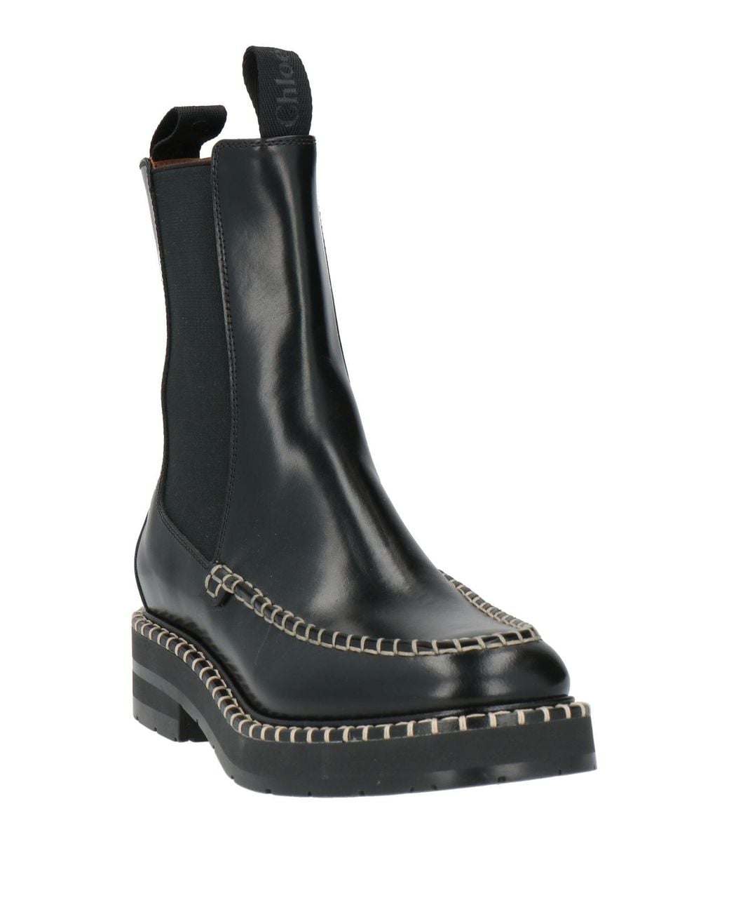 Chloé Black Ankle Boots Leather