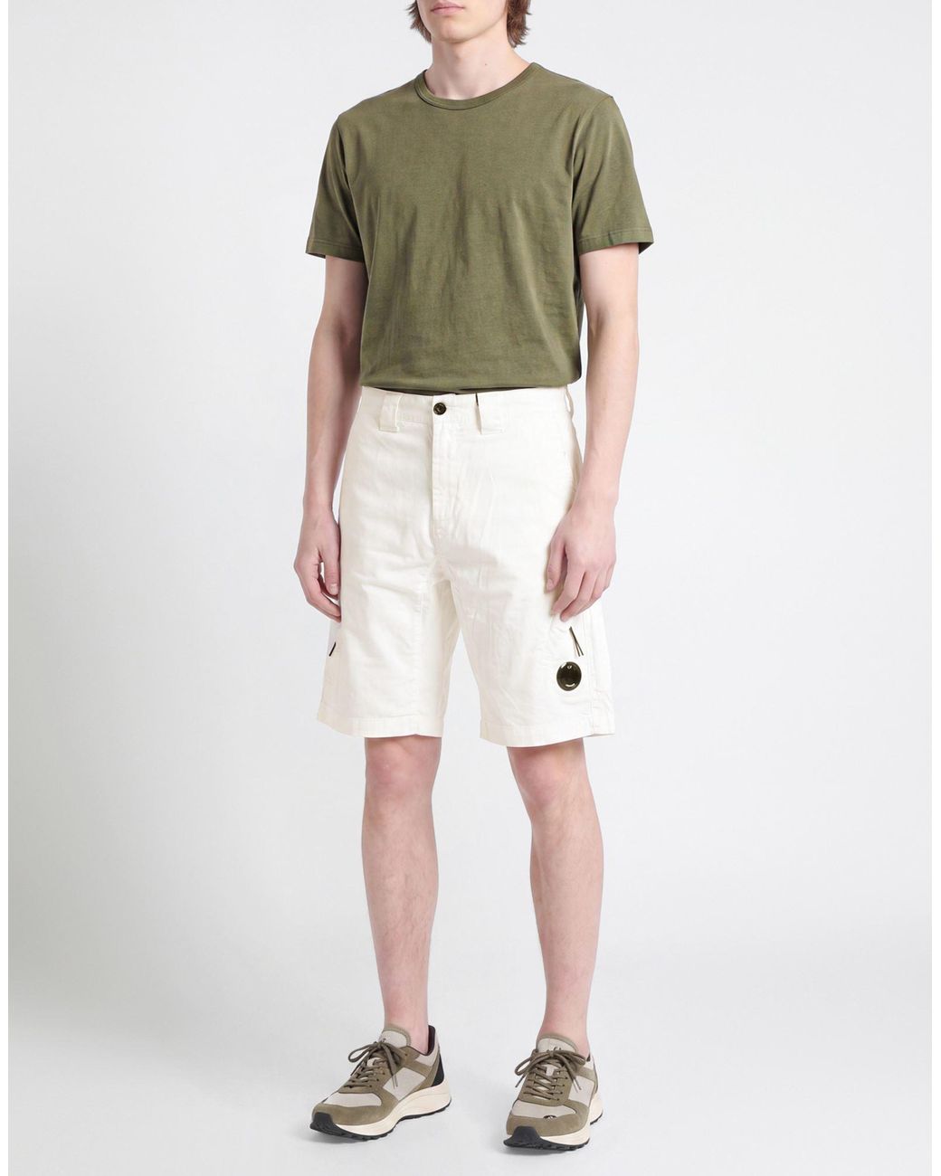 C P Company White Shorts & Bermuda Shorts for men