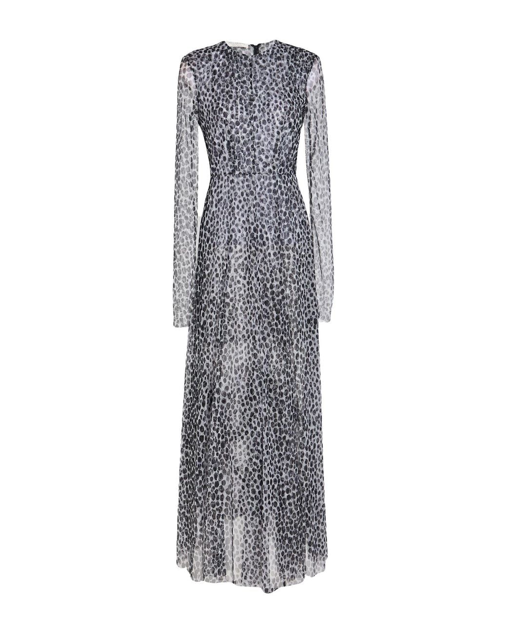 Philosophy Di Lorenzo Serafini Gray Maxi Dress Polyester