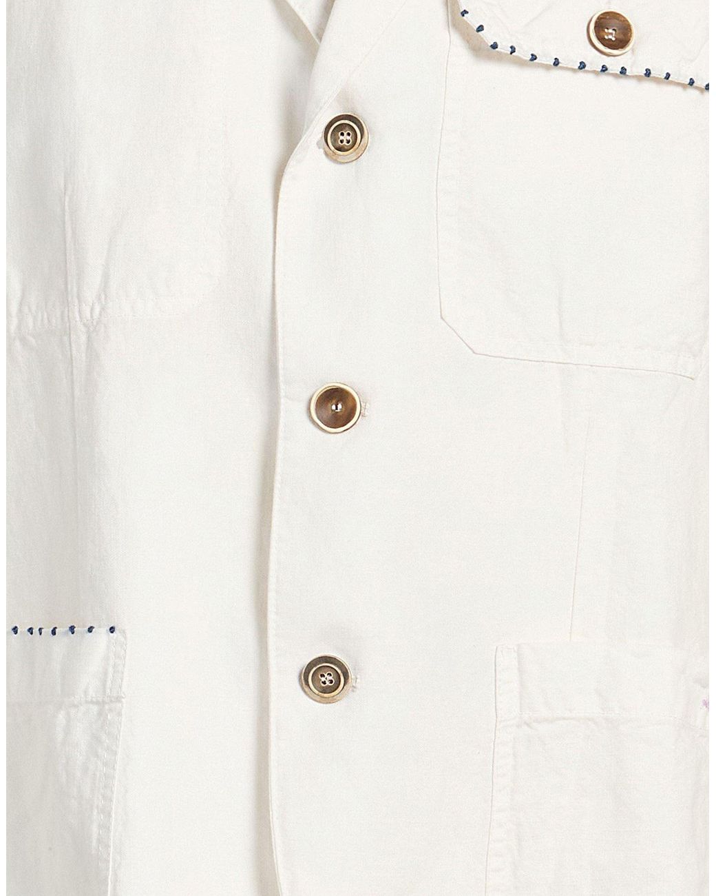 Bob White Blazer Cotton, Polyester, Linen for men