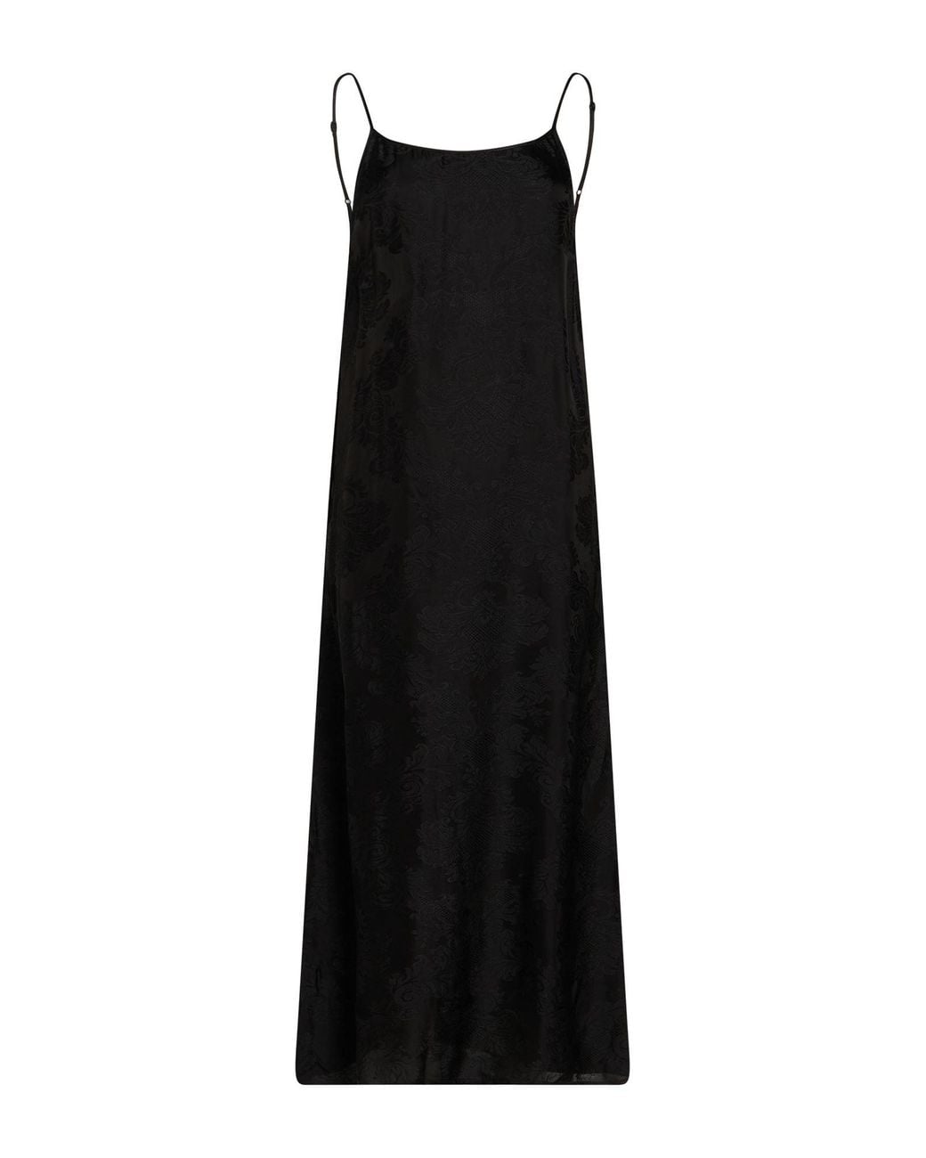 Uma Wang Black Midi Dress Viscose, Cupro