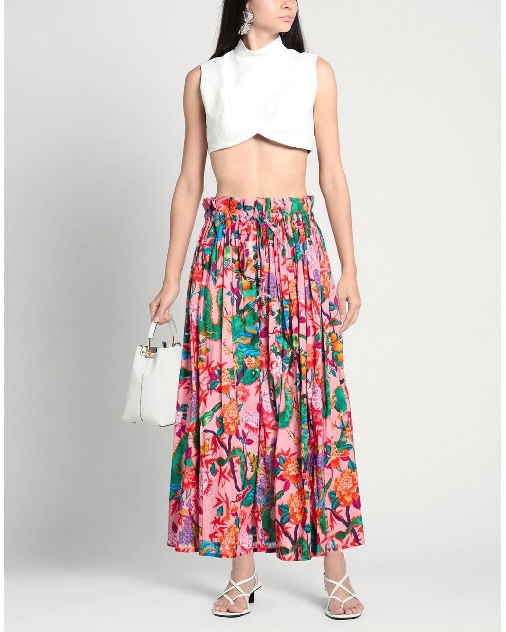 CONNOR & BLAKE Red Maxi Skirt Cotton