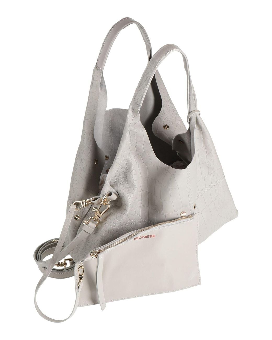 Borbonese Gray Handbag