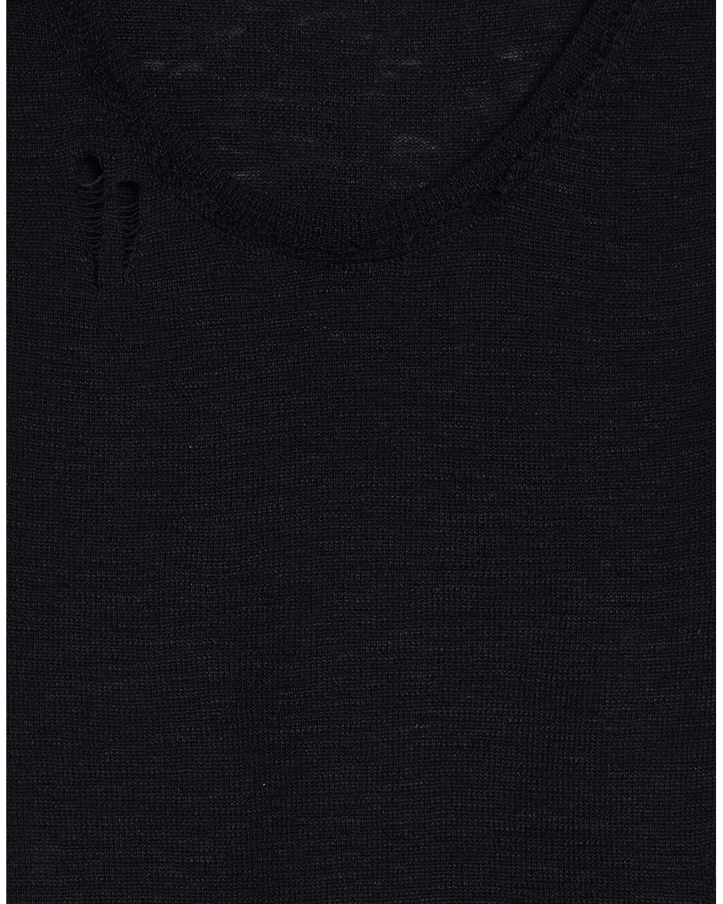 Dolce & Gabbana Black Tank Top Polyester, Linen for men