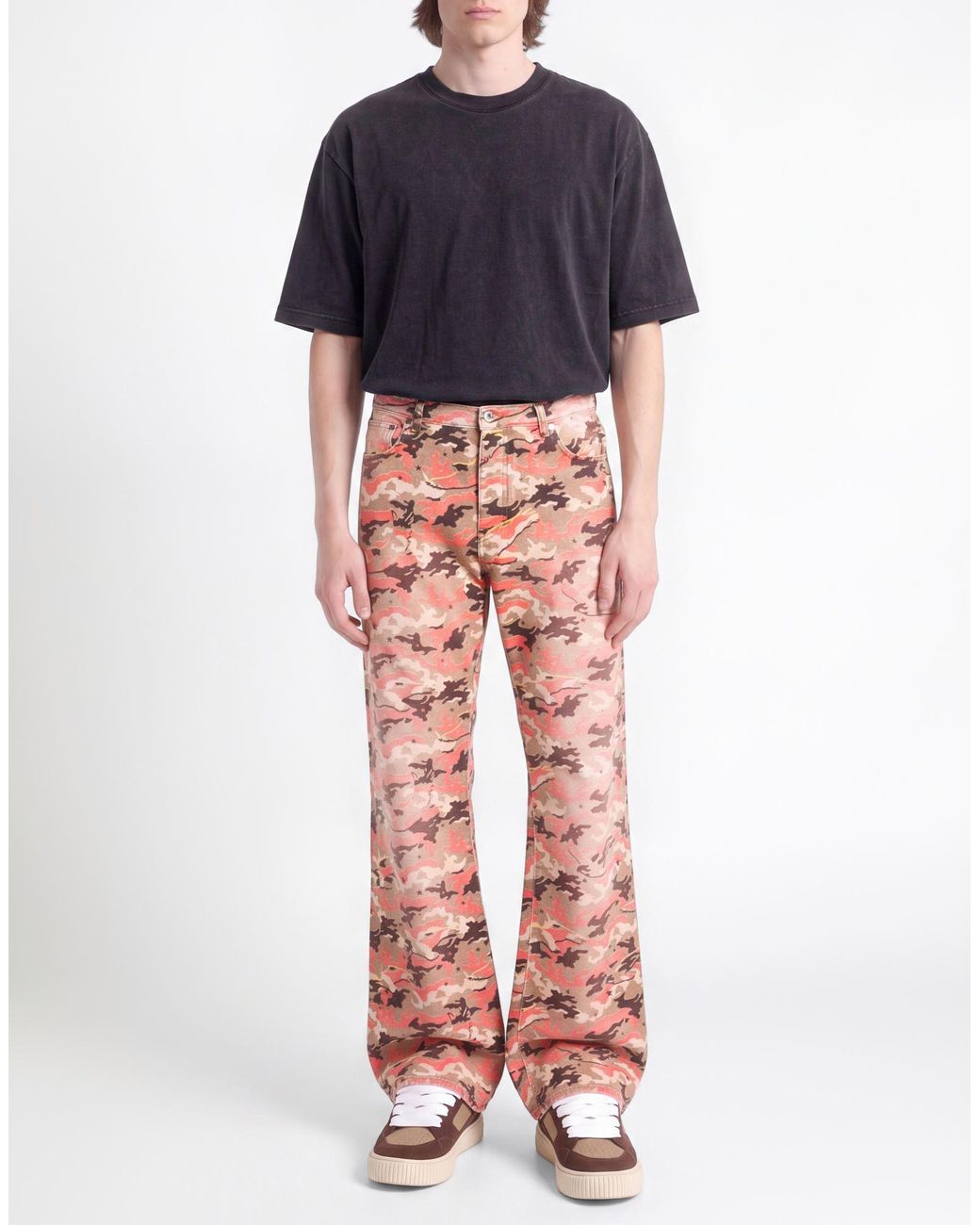 Off-White c/o Virgil Abloh Red Jeans Cotton for men