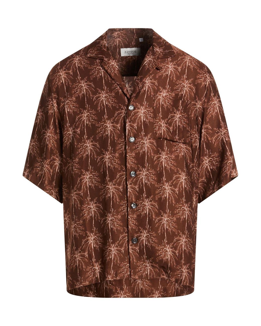 Laneus Brown Shirt Viscose for men