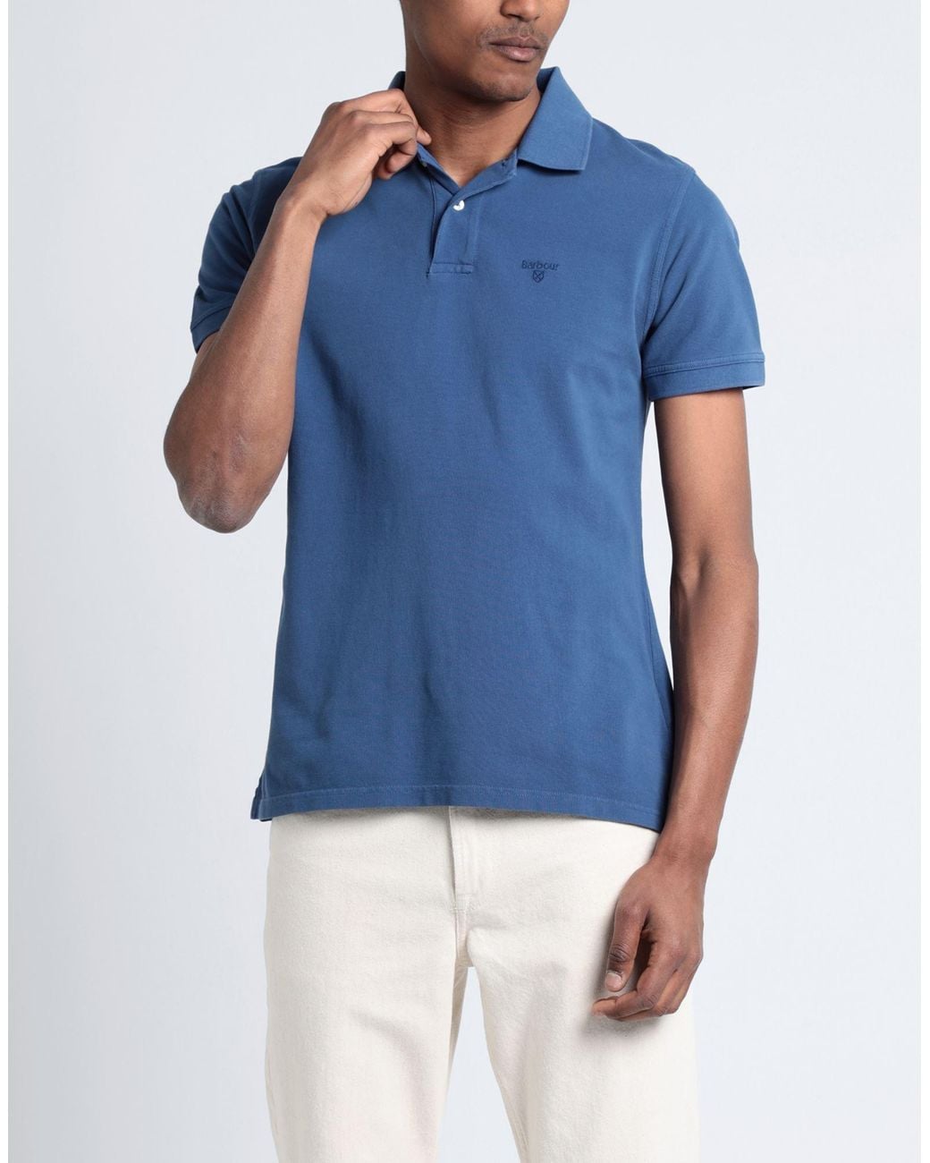 Barbour Blue Polo Shirt for men
