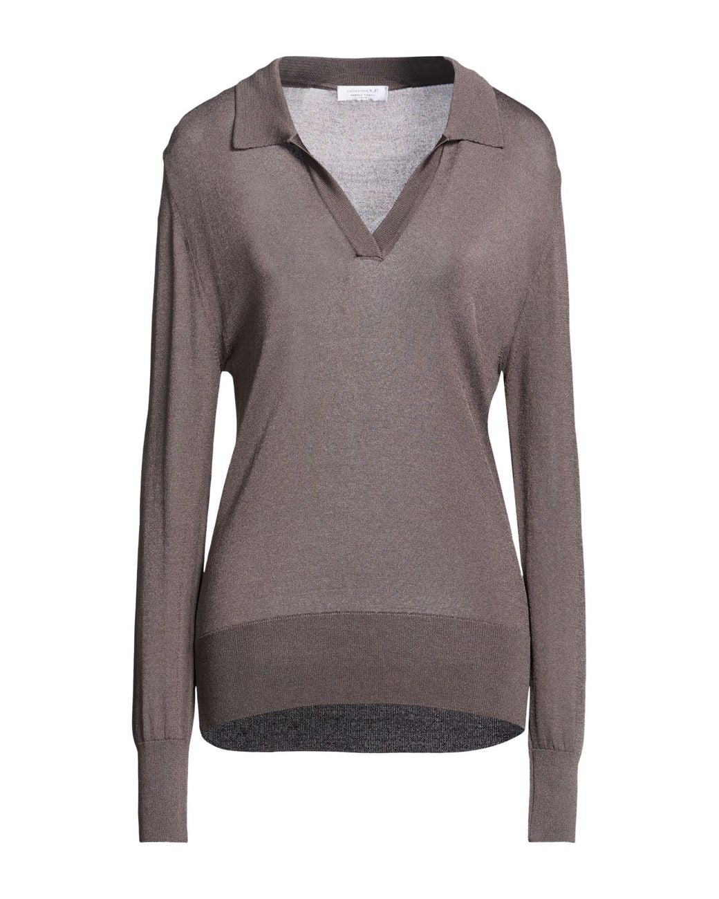 Daniele Fiesoli Brown Sweater Viscose, Polyamide