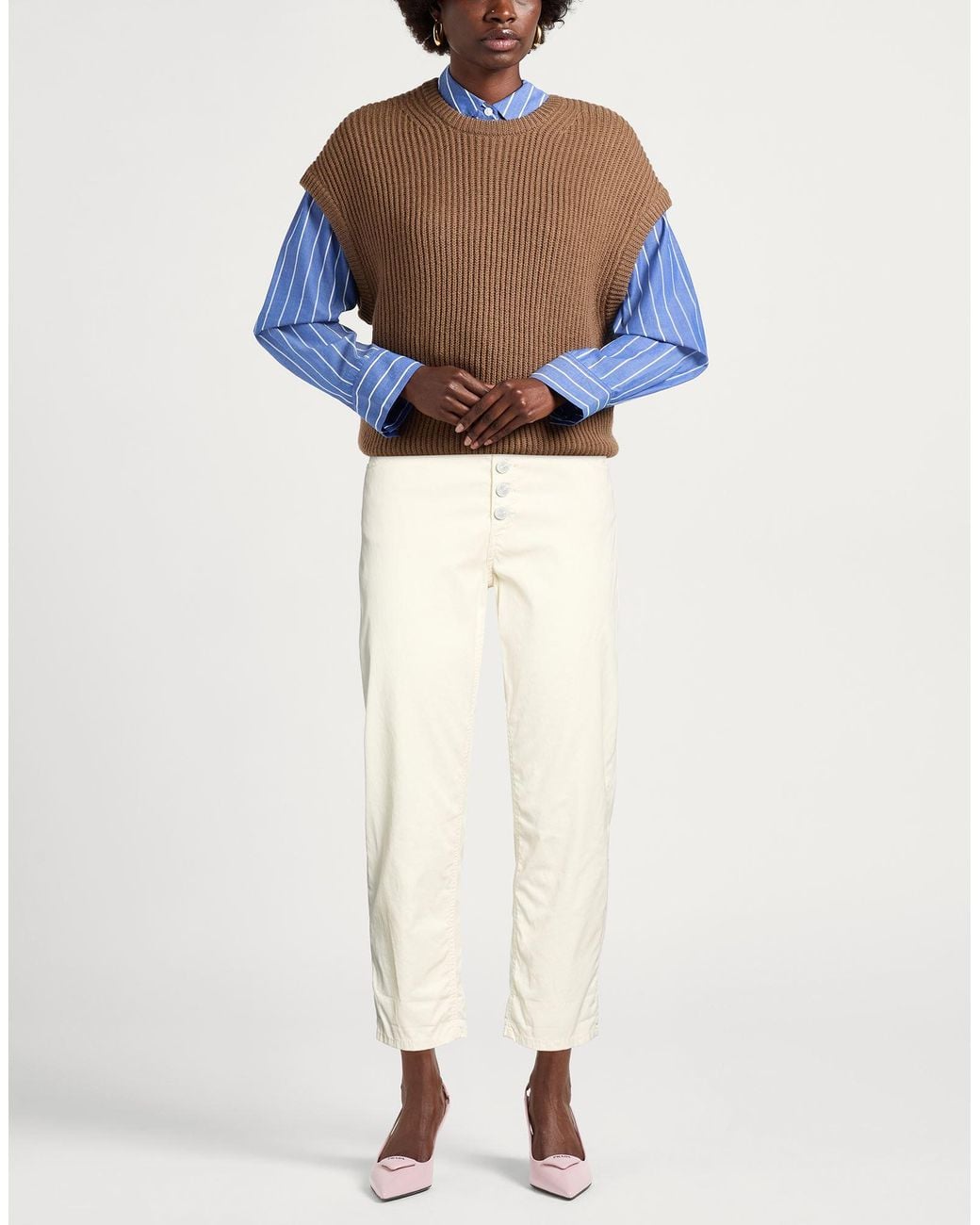Dondup White Trouser