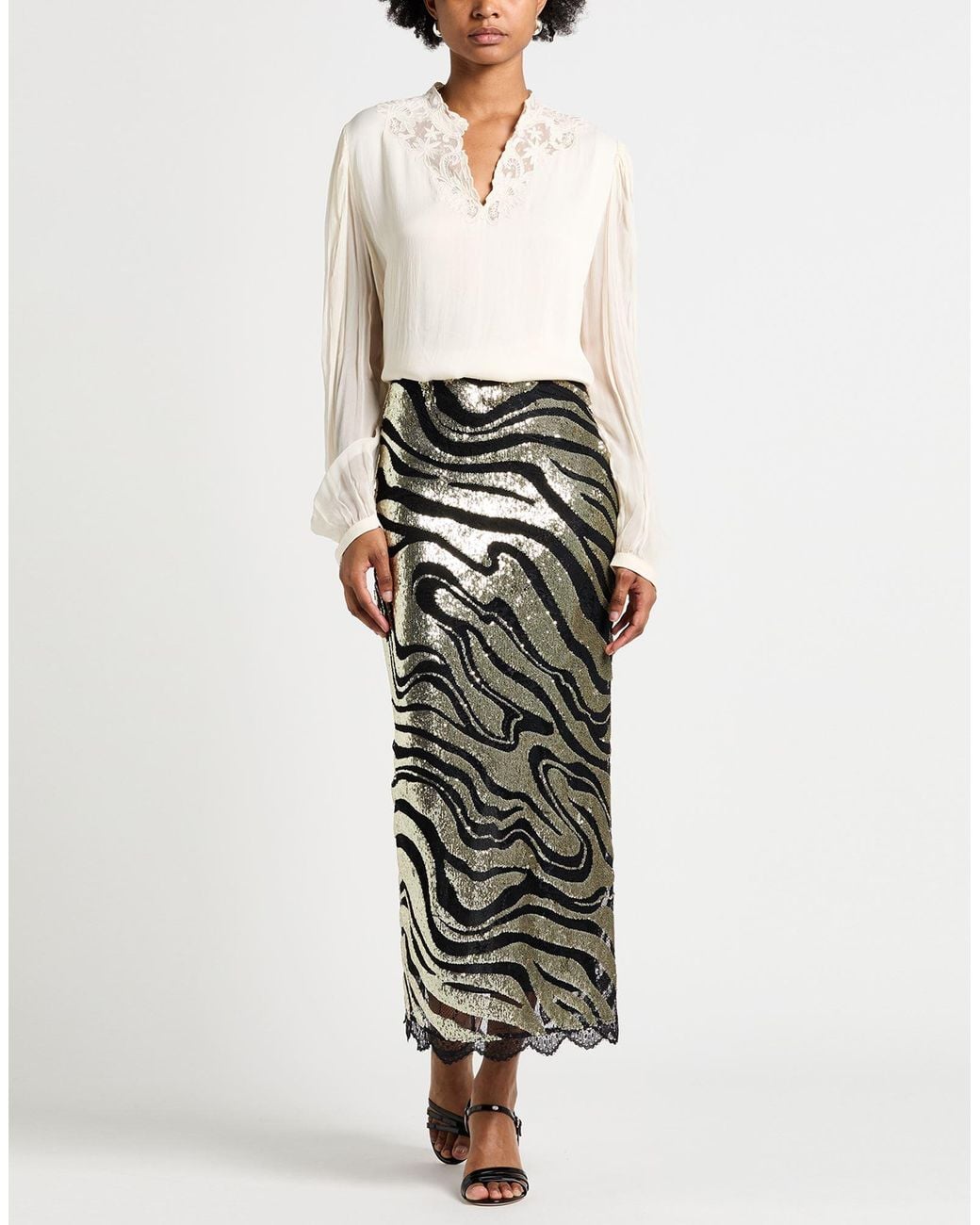Twinset White Top Viscose, Polyamide