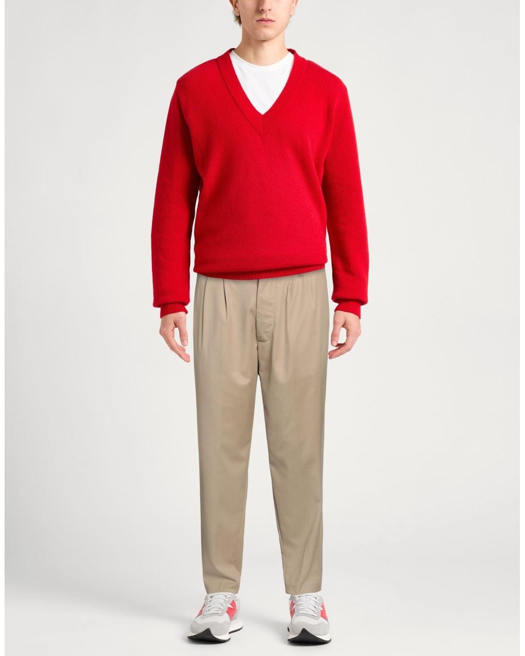 Gaelle Paris Natural Pants Polyester, Viscose, Elastane for men