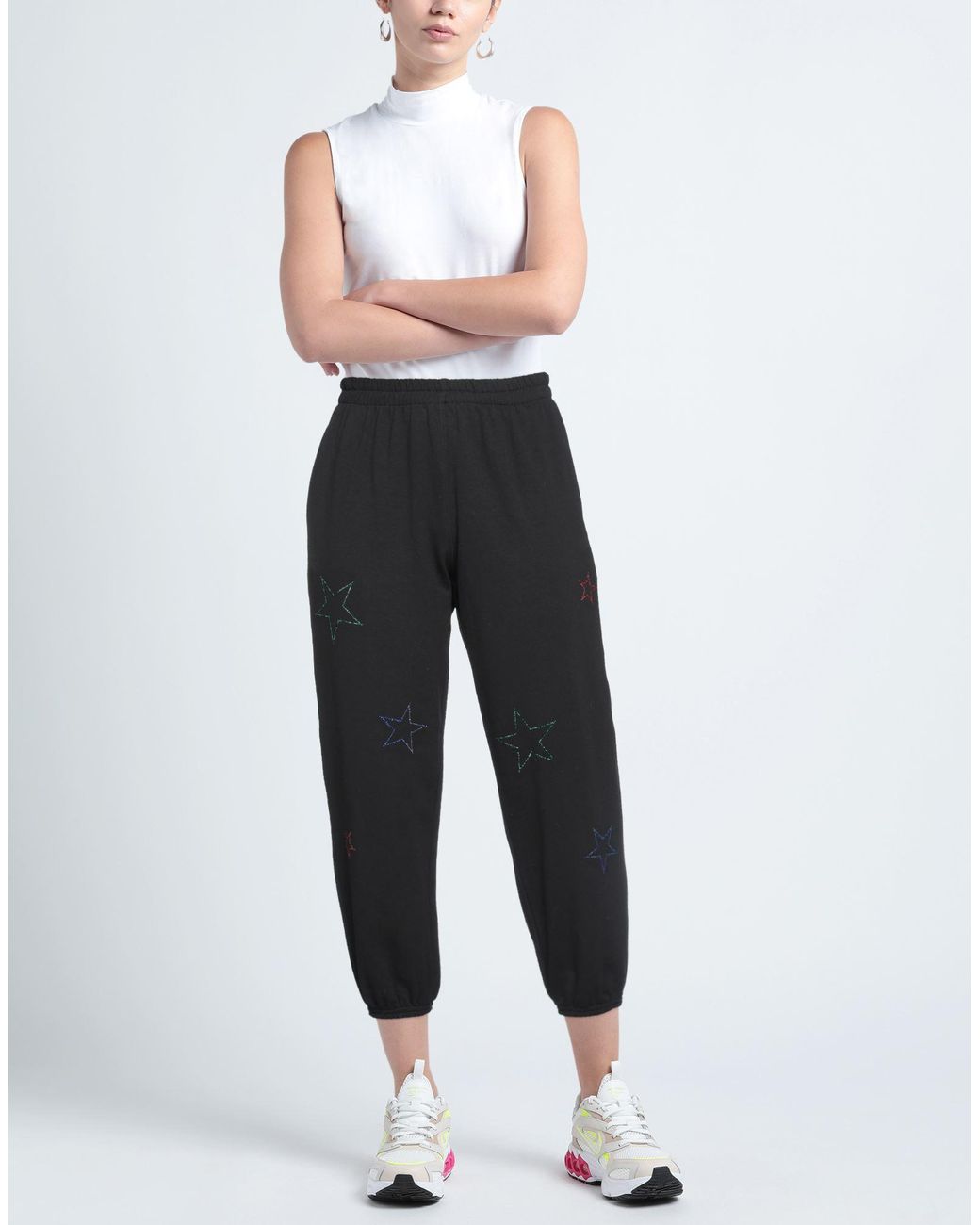 5 PROGRESS Blue Pants Cotton, Elastane