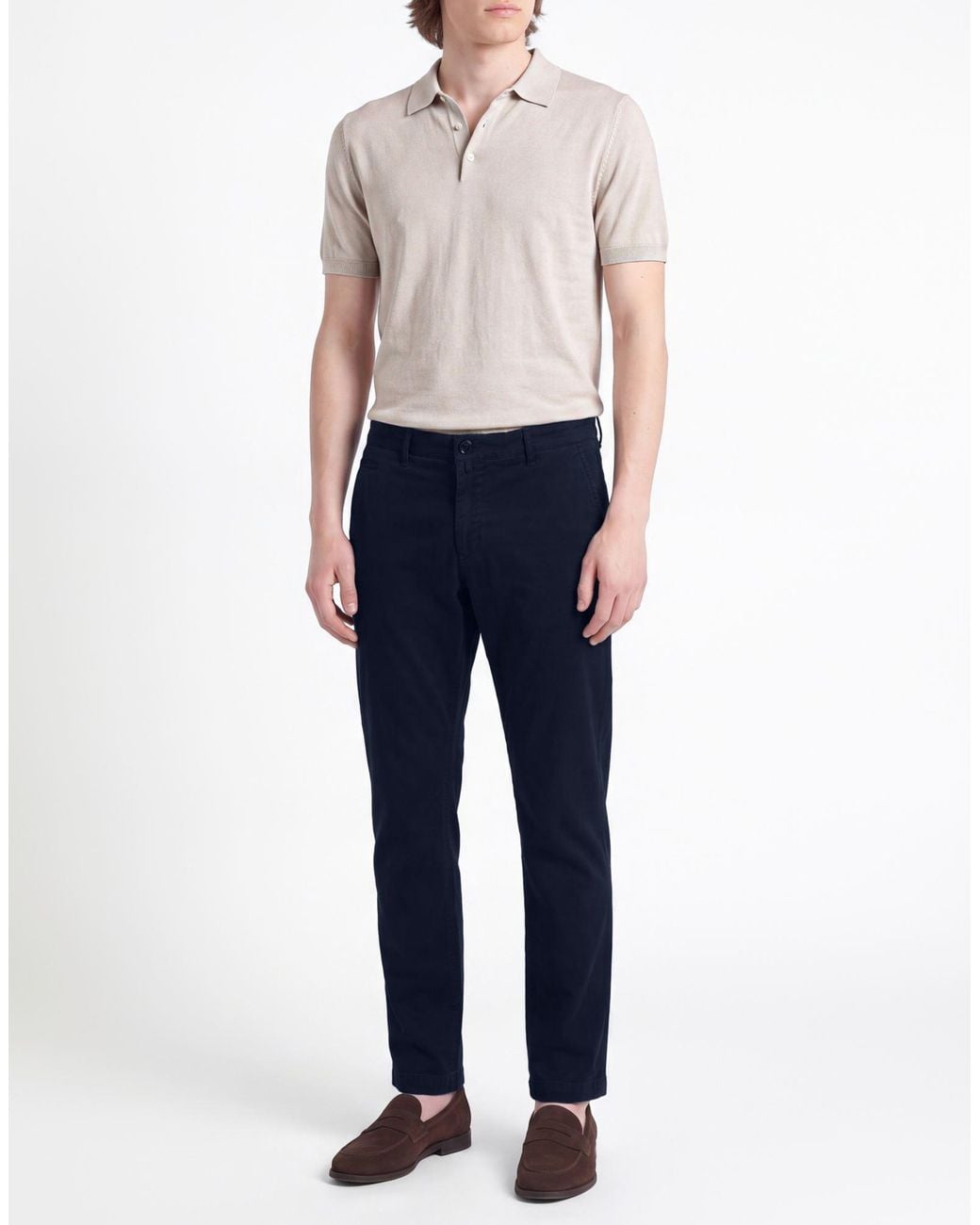 Jacob Cohen Blue Pants Modal, Cotton, Elastane for men